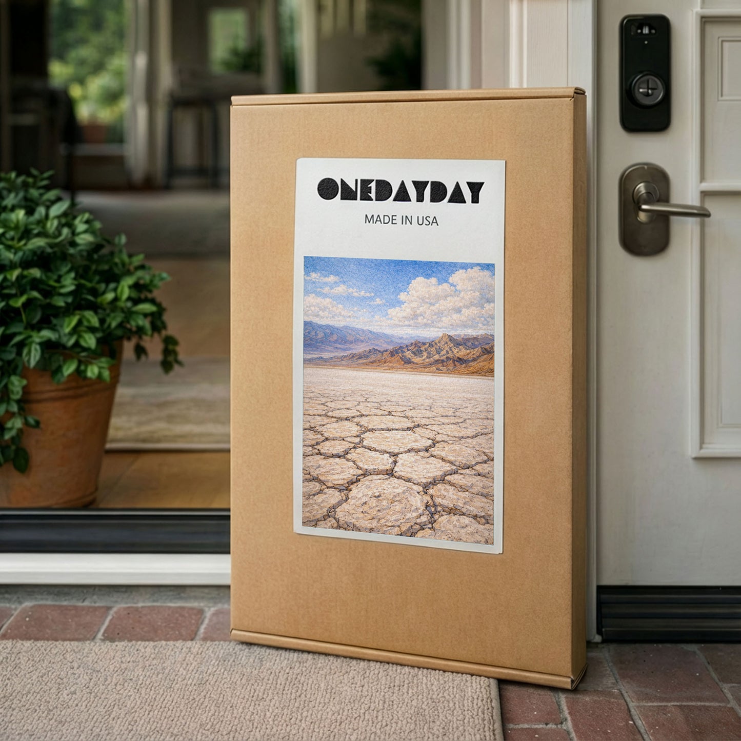 Death Valley Canvas Art | Vast Desert Salt Flat Landscape Wall Art