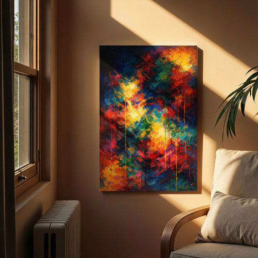 Chromatic Drift – Abstract Colorful Canvas Wall Art