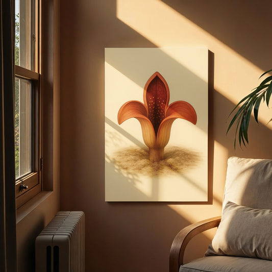 Emerging Pod Bloom - Rare Plant Botanical Canvas Wall Art