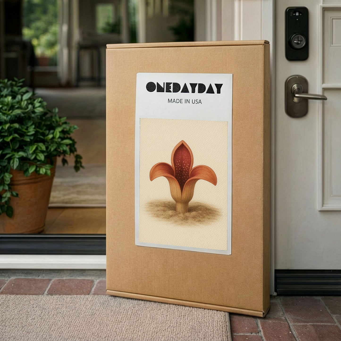 Emerging Pod Bloom - Rare Plant Botanical Canvas Wall Art
