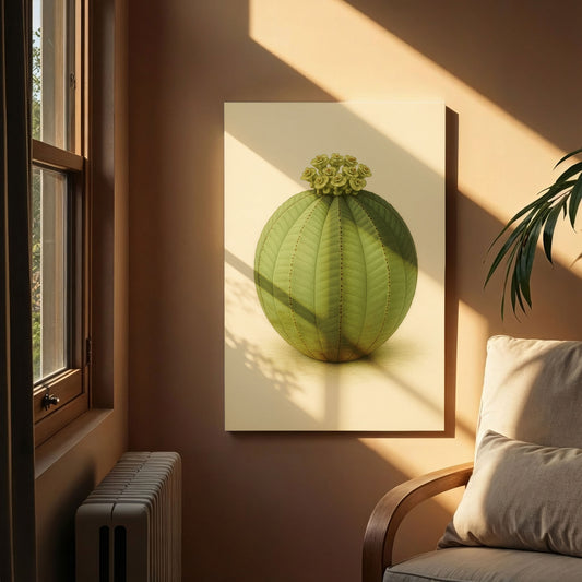 Euphorbia obesa – Botanical Canvas Wall Art