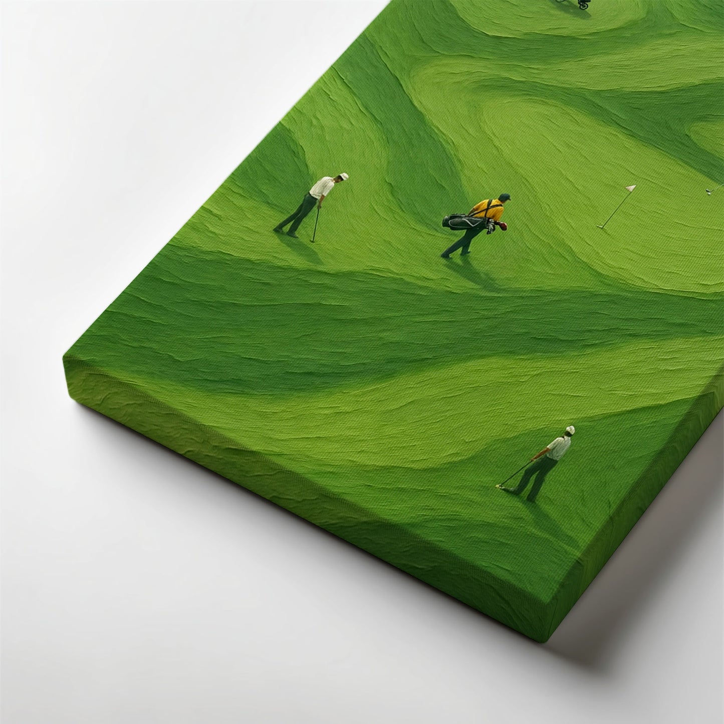 Green Course | Minimalist Golf Landscape Canvas Wall Art