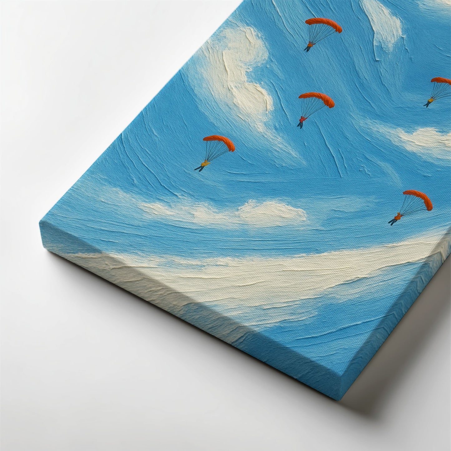 Sky Drift | Minimalist Paragliding Canvas Wall Art