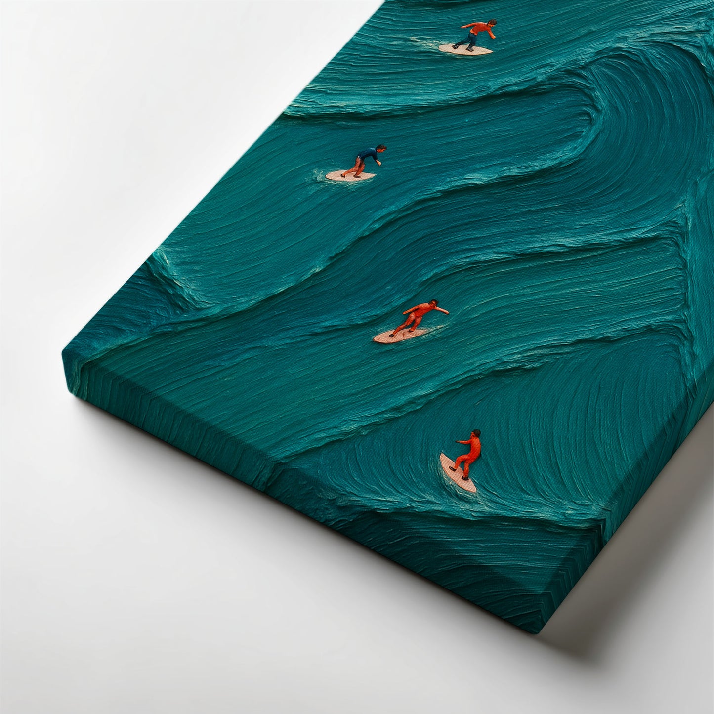 Ocean Flow | Minimalist Surfing Canvas Wall Art