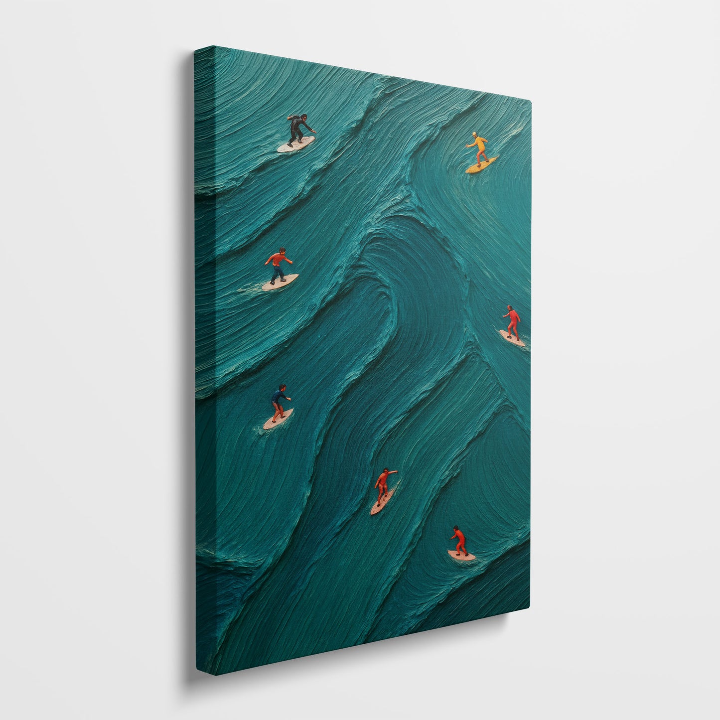 Ocean Flow | Minimalist Surfing Canvas Wall Art