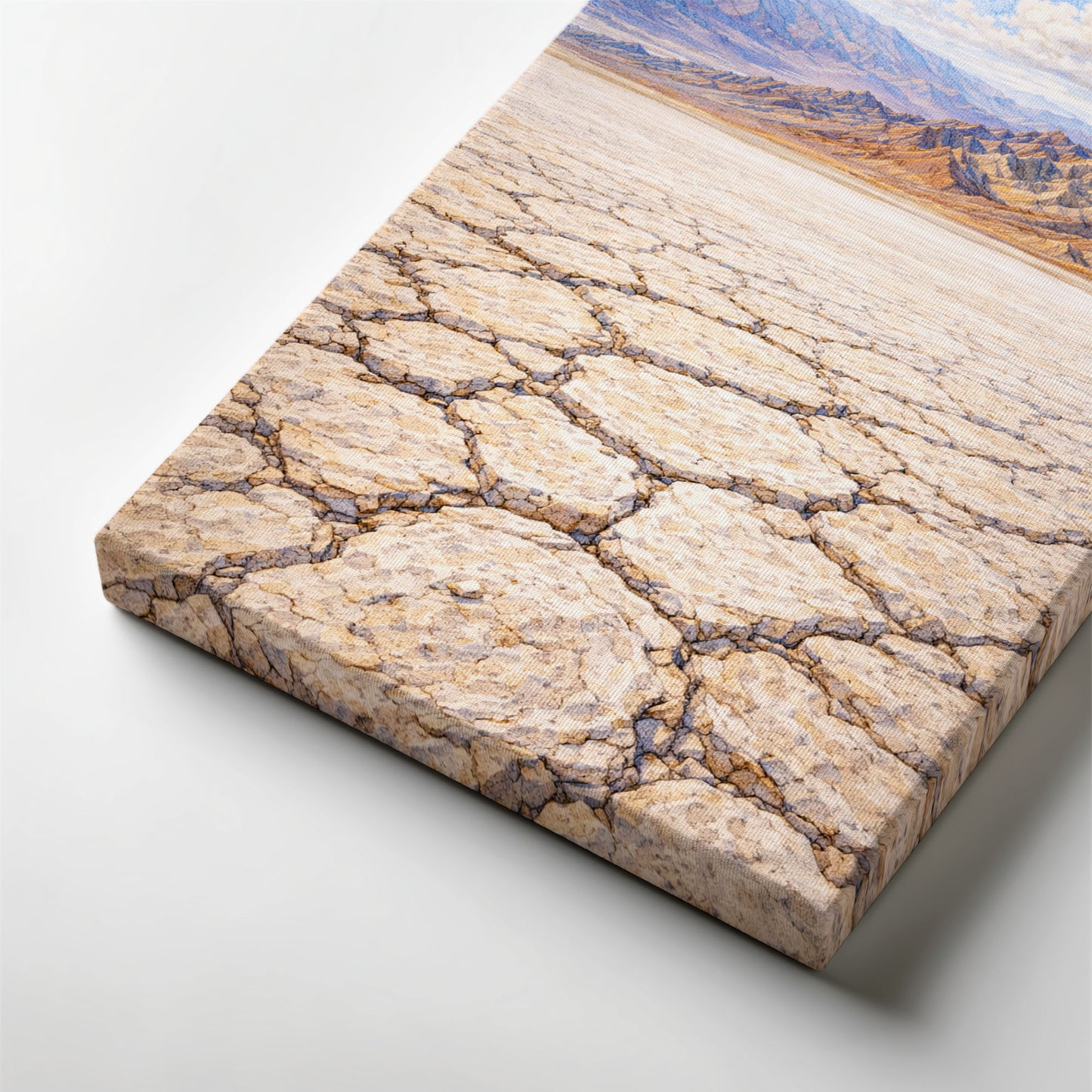 Death Valley Canvas Art | Vast Desert Salt Flat Landscape Wall Art