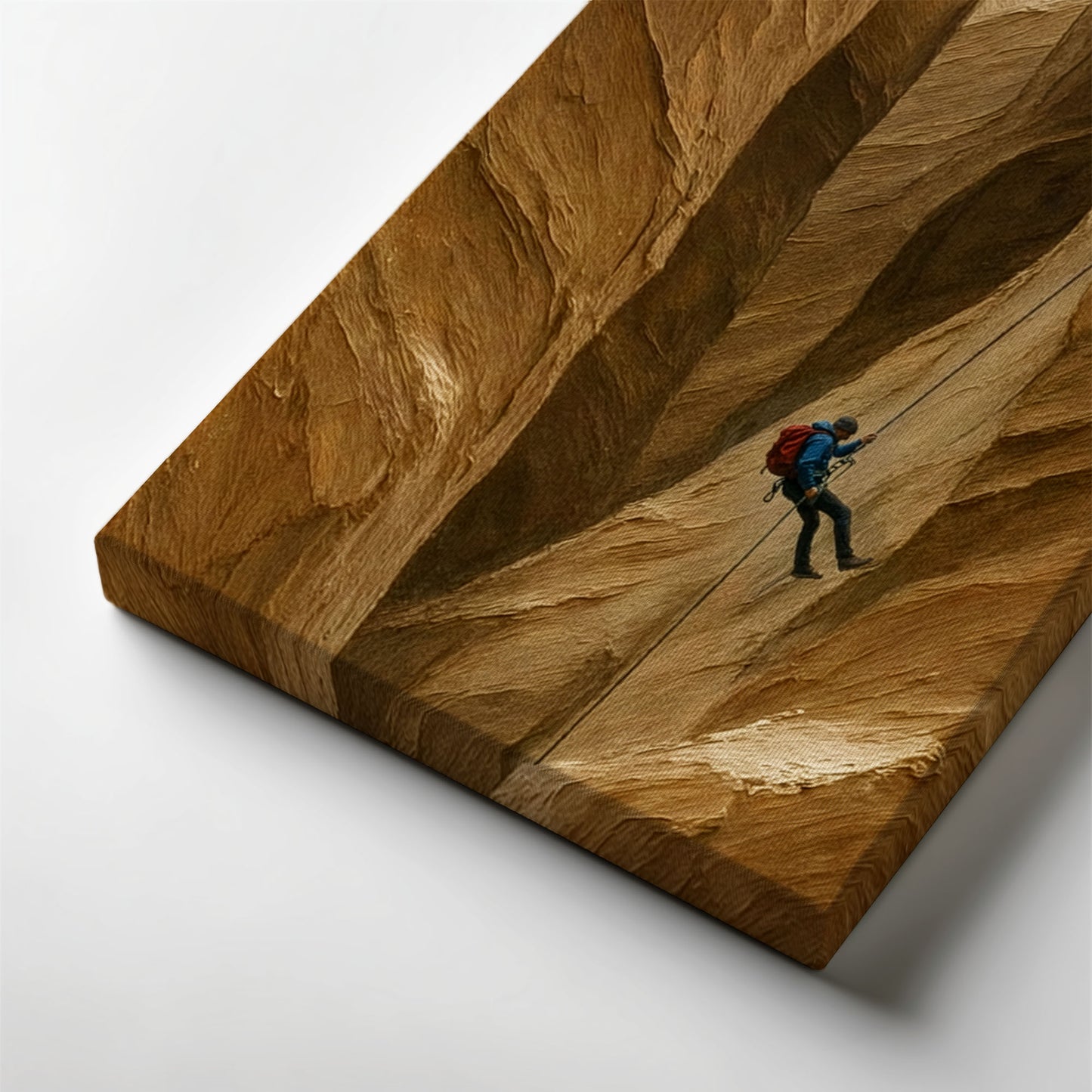 Vertical Silence | Minimalist Climbing Canvas Wall Art