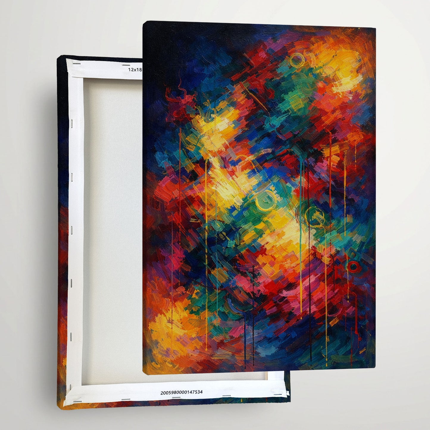 Chromatic Drift – Abstract Colorful Canvas Wall Art
