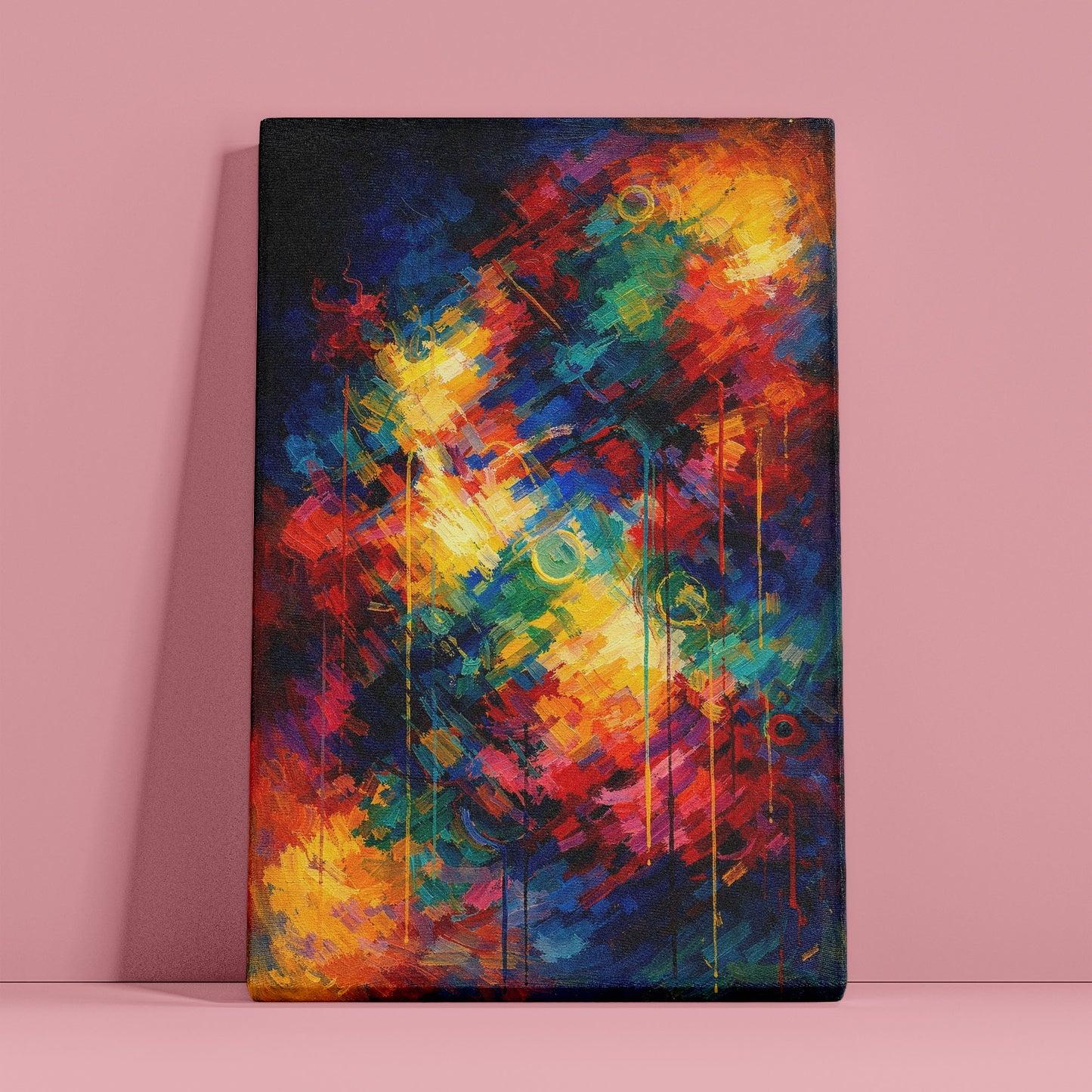 Chromatic Drift – Abstract Colorful Canvas Wall Art