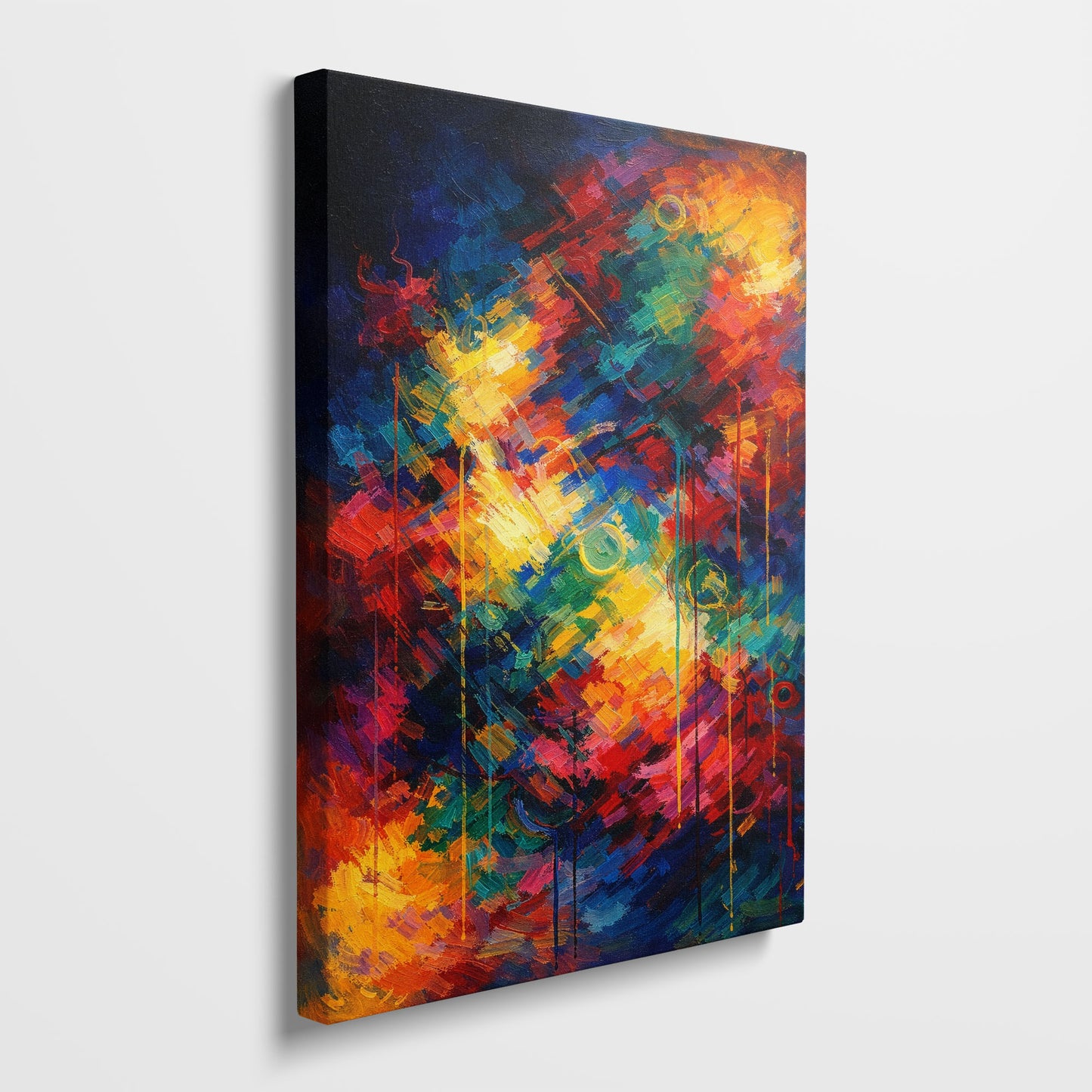 Chromatic Drift – Abstract Colorful Canvas Wall Art