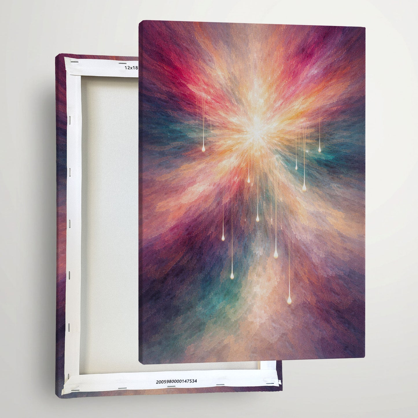 Radiant Core – Modern Abstract Canvas Wall Art