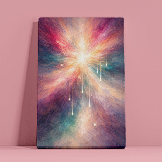 Radiant Core – Modern Abstract Canvas Wall Art