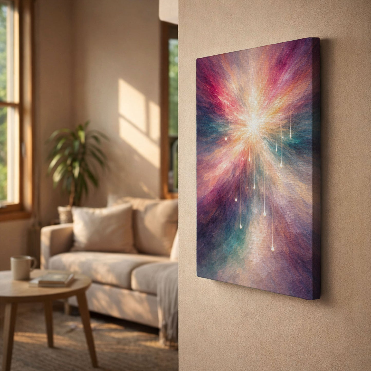 Radiant Core – Modern Abstract Canvas Wall Art