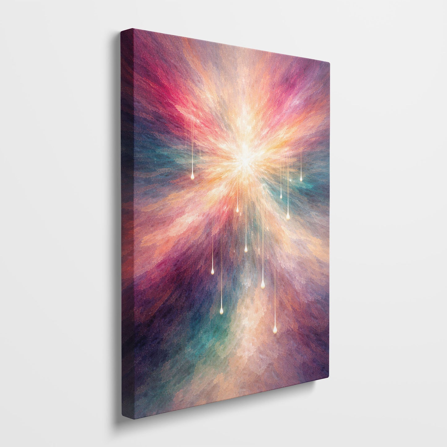 Radiant Core – Modern Abstract Canvas Wall Art