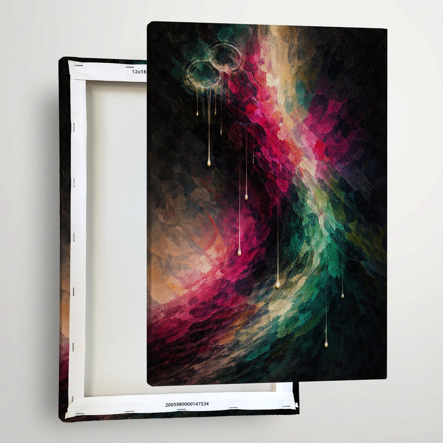 Veins of Color – Abstract Flow Canvas Wall Art