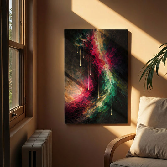 Veins of Color – Abstract Flow Canvas Wall Art