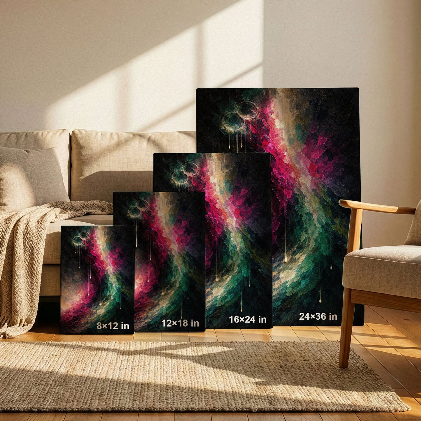 Veins of Color – Abstract Flow Canvas Wall Art