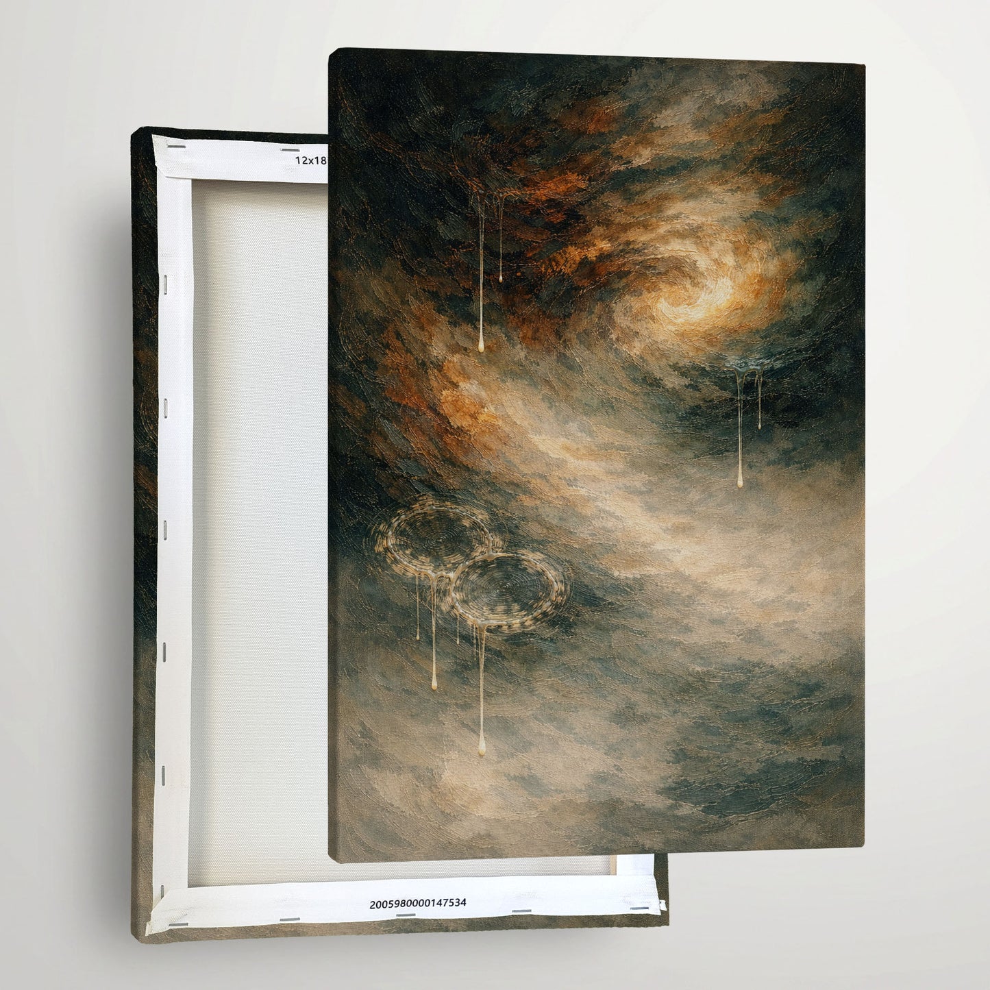 Earthbound Echo – Neutral Abstract Canvas Wall Art