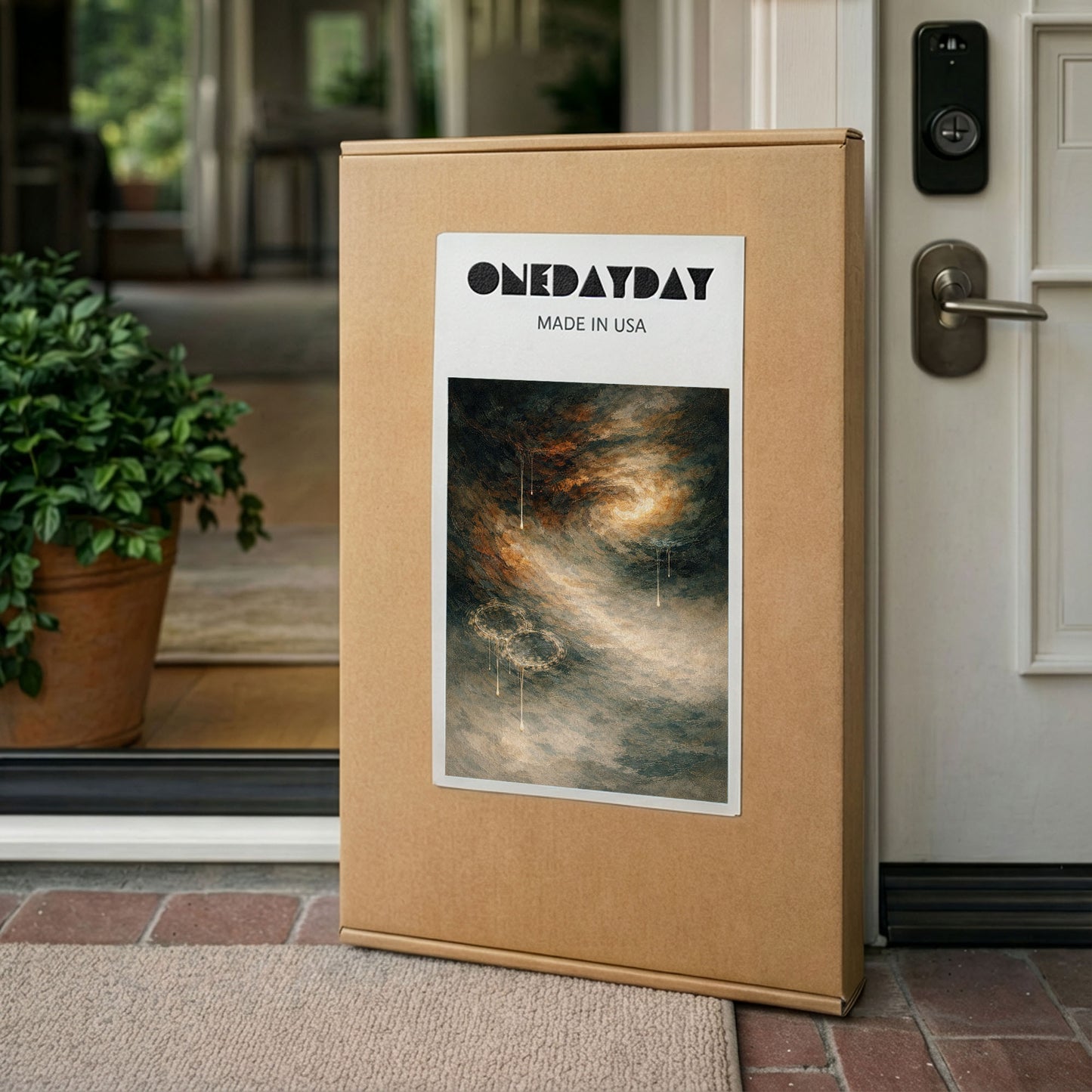 Earthbound Echo – Neutral Abstract Canvas Wall Art