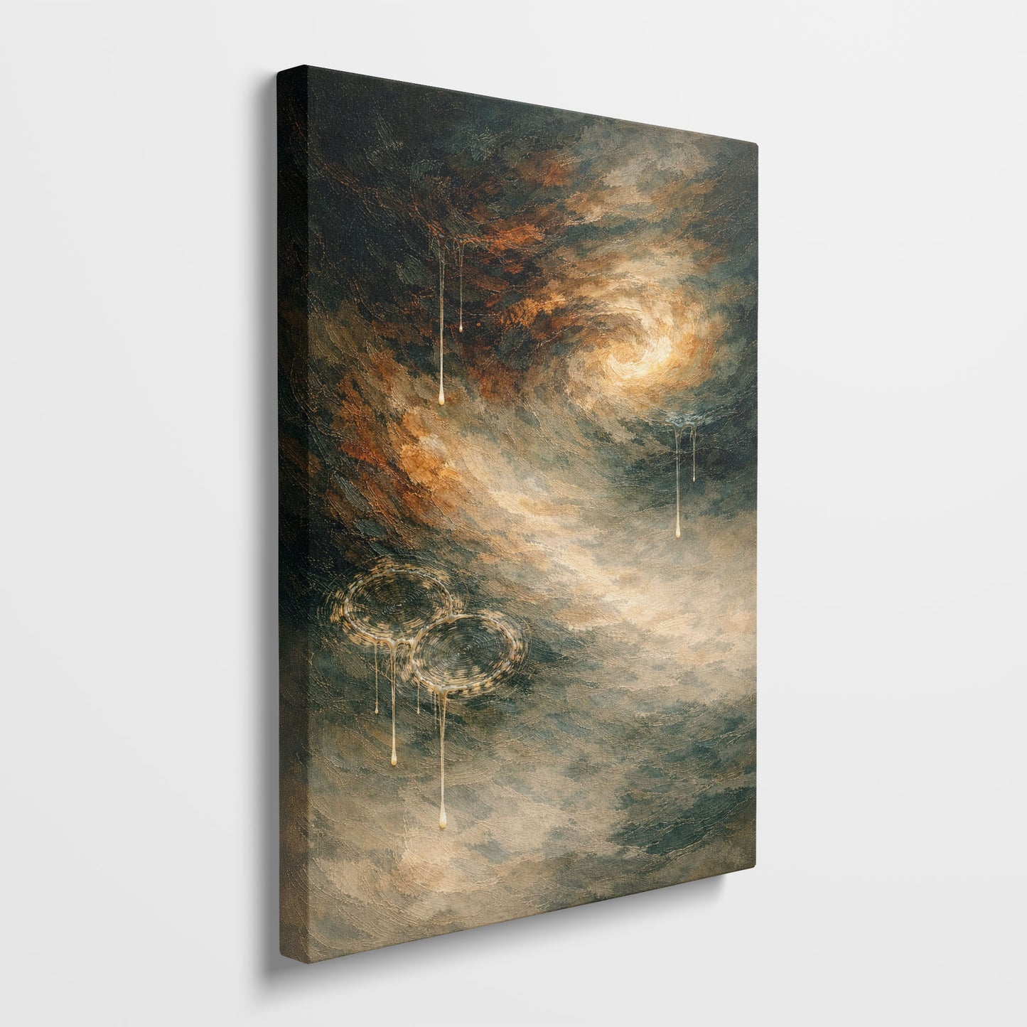Earthbound Echo – Neutral Abstract Canvas Wall Art