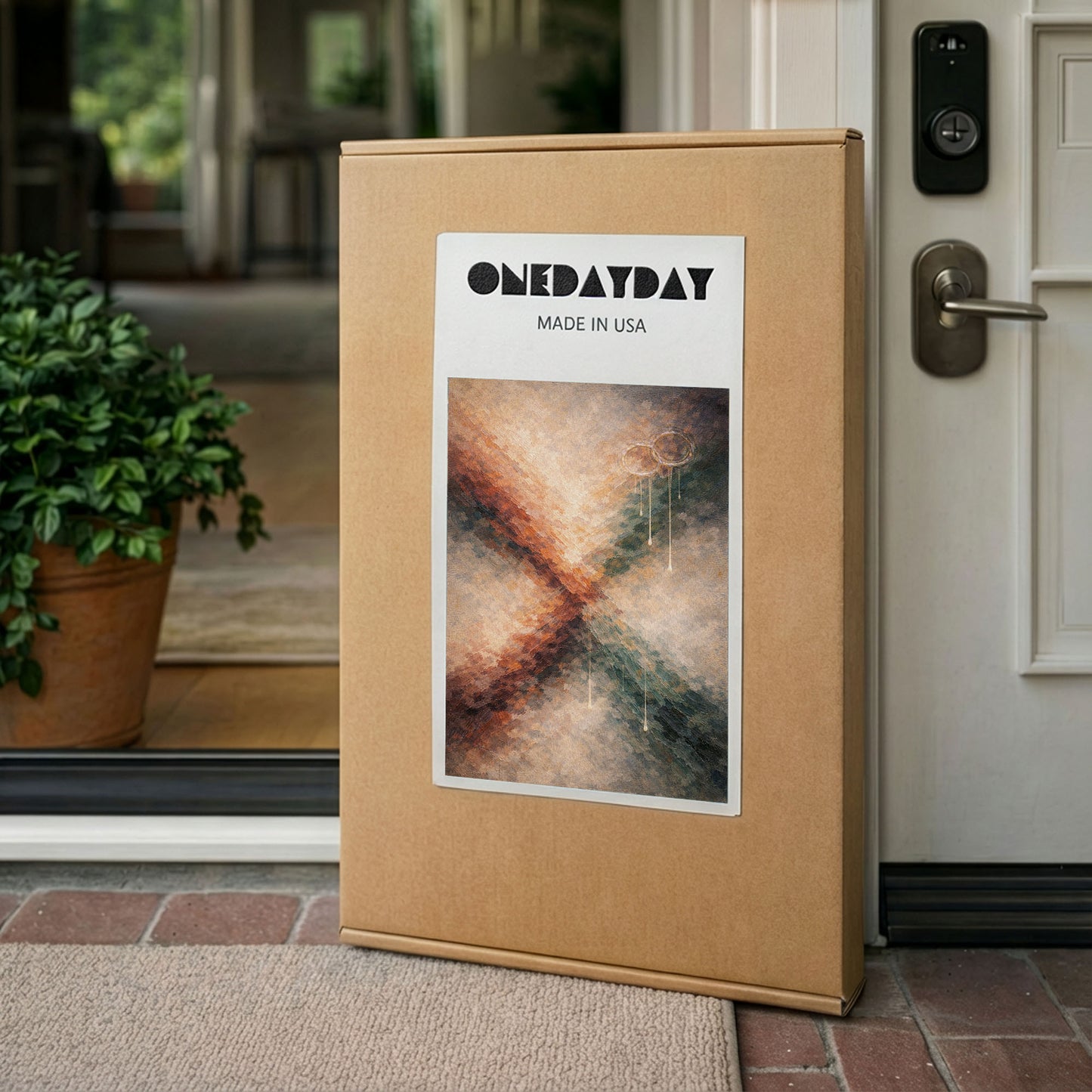 Crossing Currents – Modern Balance Abstract Canvas Wall Art