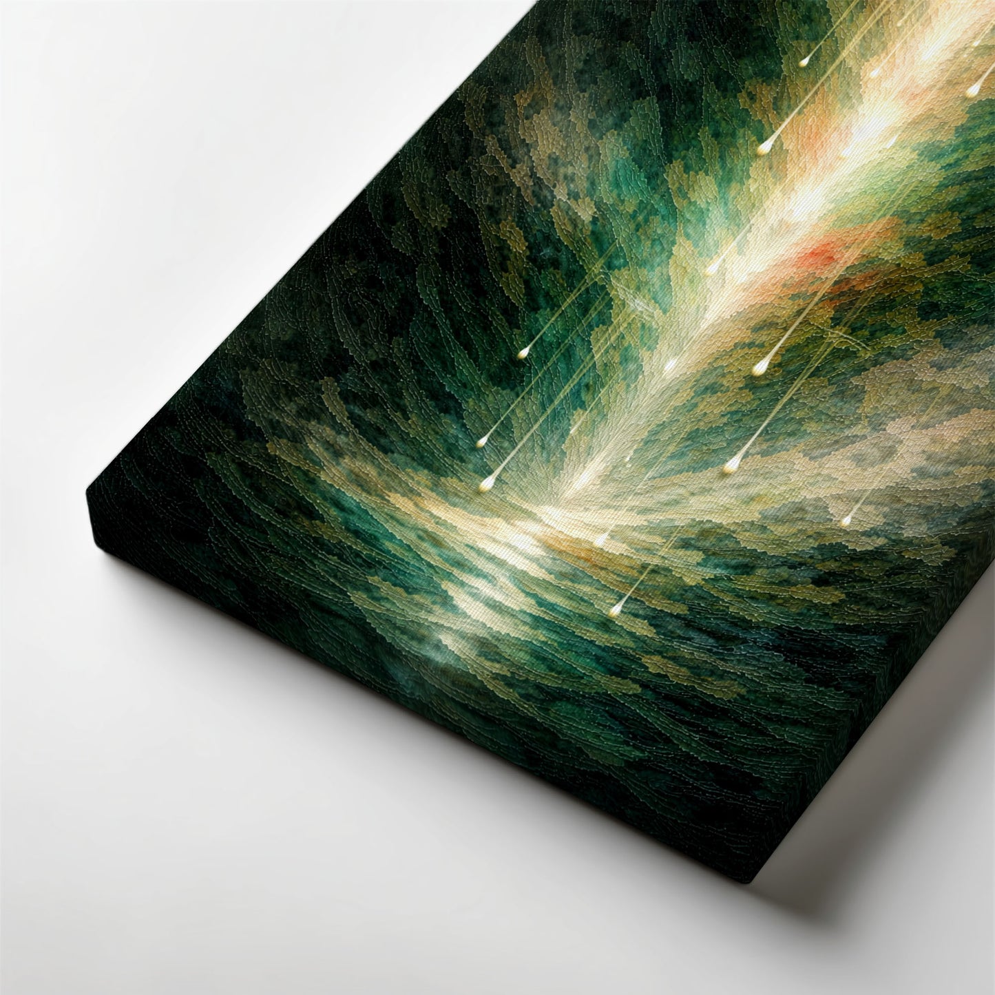 Vertical Lightfall – Vertical Abstract Canvas Wall Art