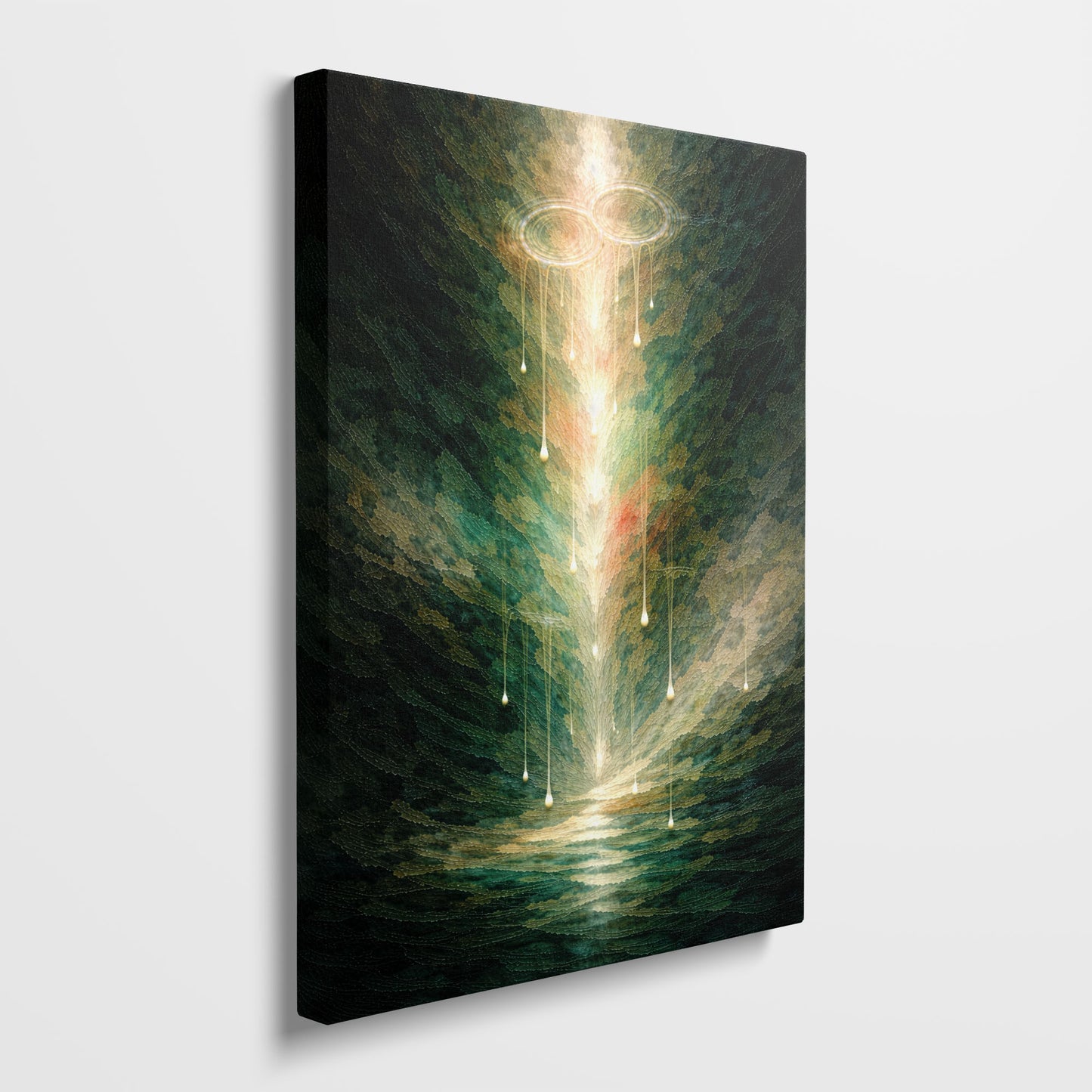 Vertical Lightfall – Vertical Abstract Canvas Wall Art