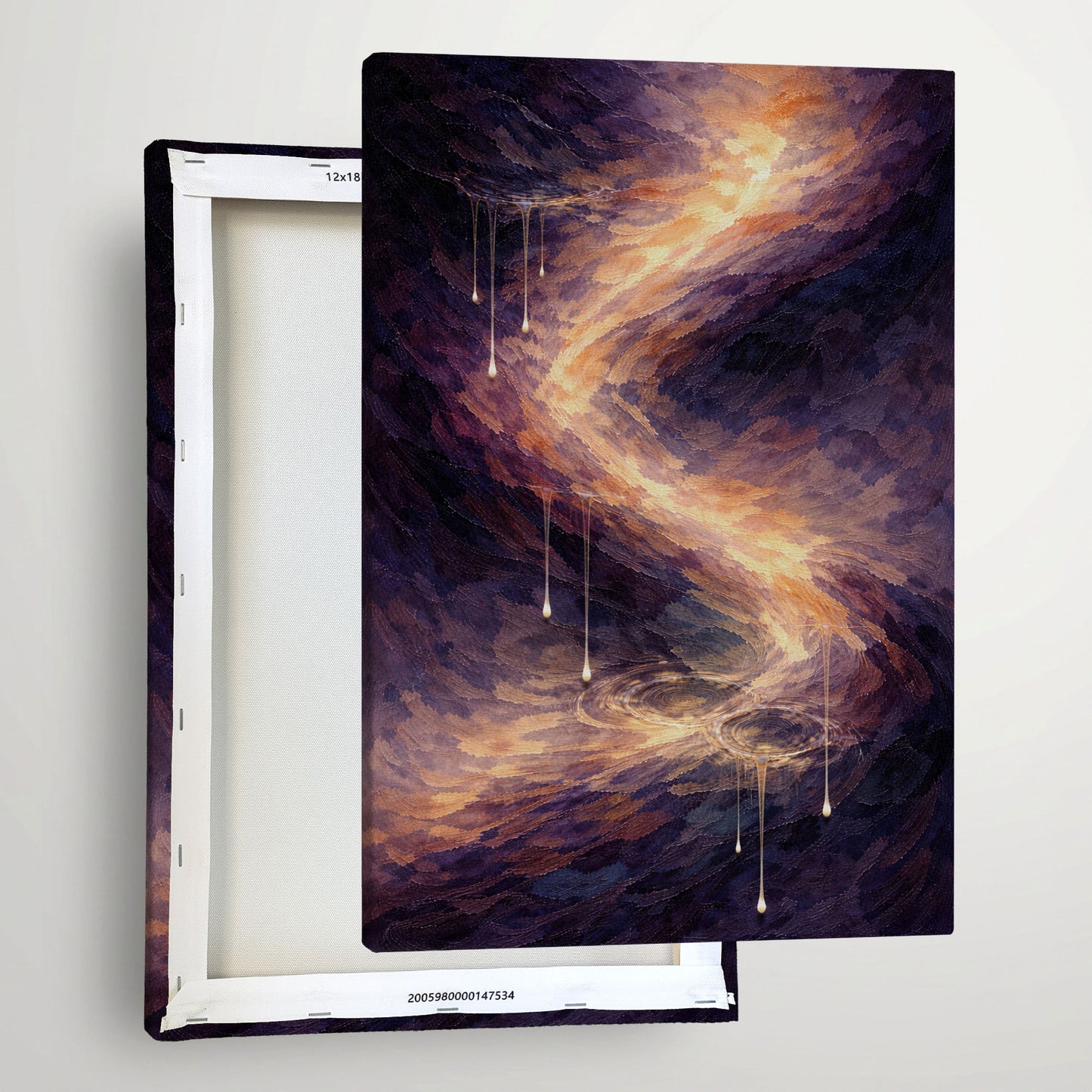 Echoes in Motion – Abstract Motion Canvas Wall Art