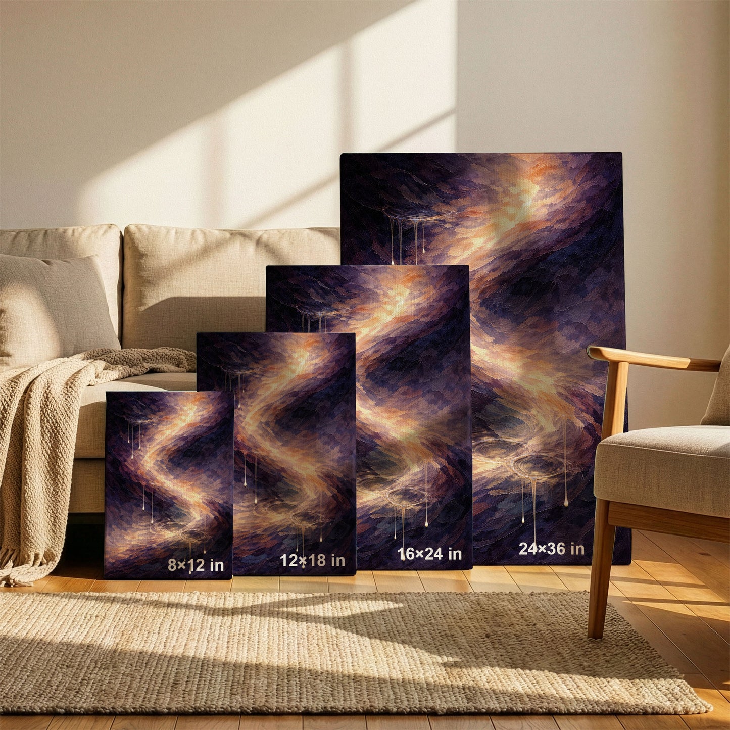 Echoes in Motion – Abstract Motion Canvas Wall Art