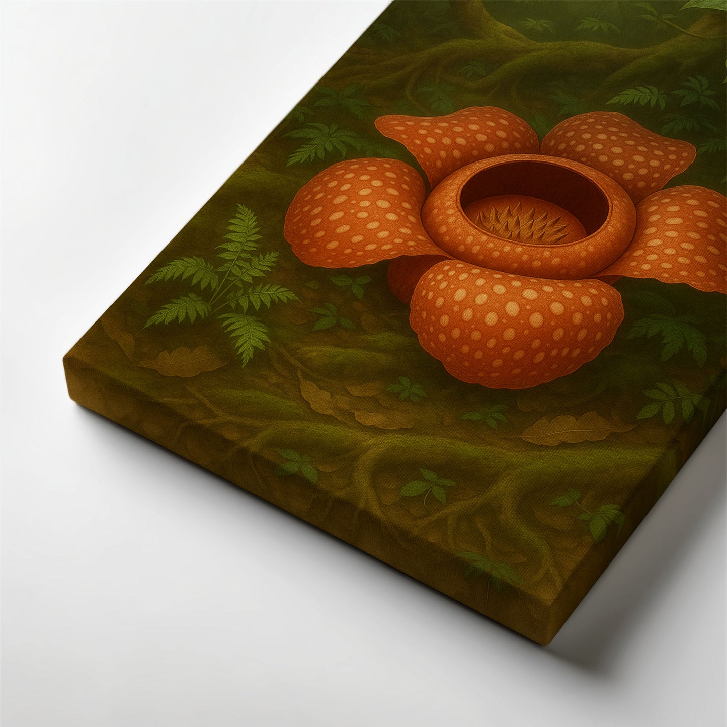 Rafflesia in the Rainforest – Vintage Botanical Canvas Wall Art