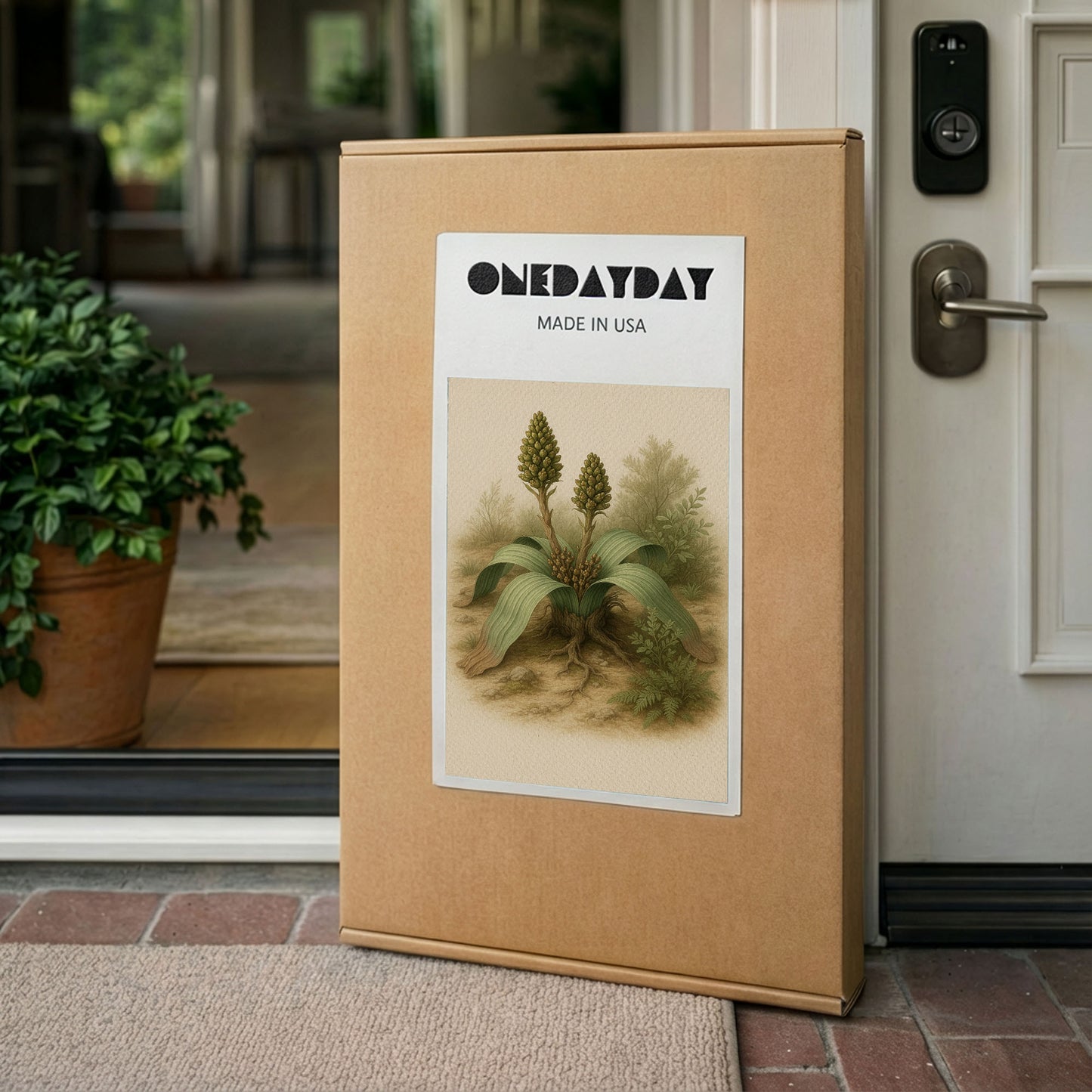 Twin Seed Spires in Field - Botanical Wall Art Canvas Print