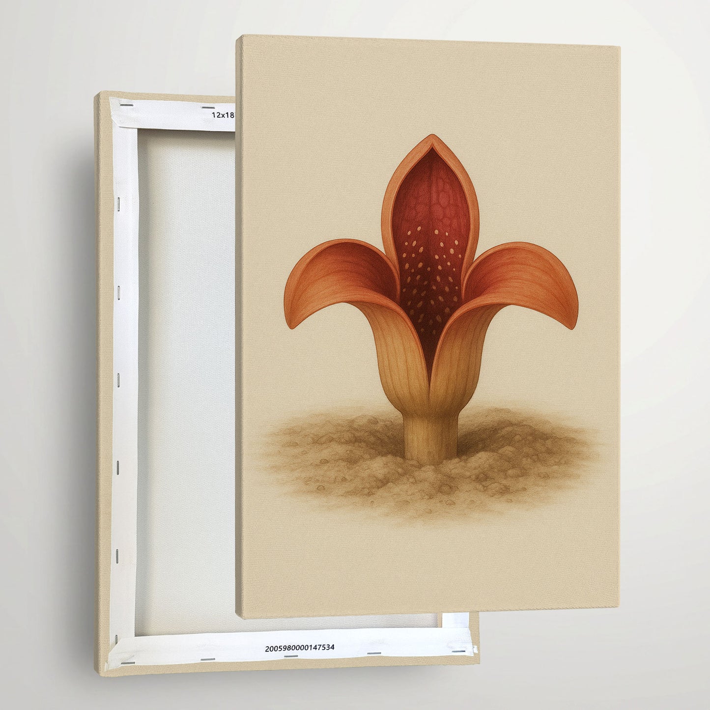 Emerging Pod Bloom - Rare Plant Botanical Canvas Wall Art