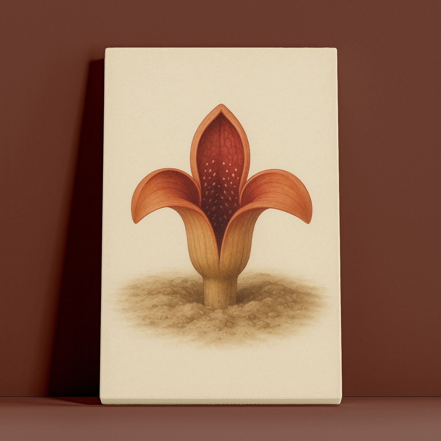 Emerging Pod Bloom - Rare Plant Botanical Canvas Wall Art