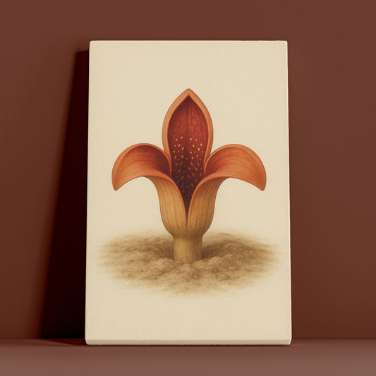 Emerging Pod Bloom - Rare Plant Botanical Canvas Wall Art