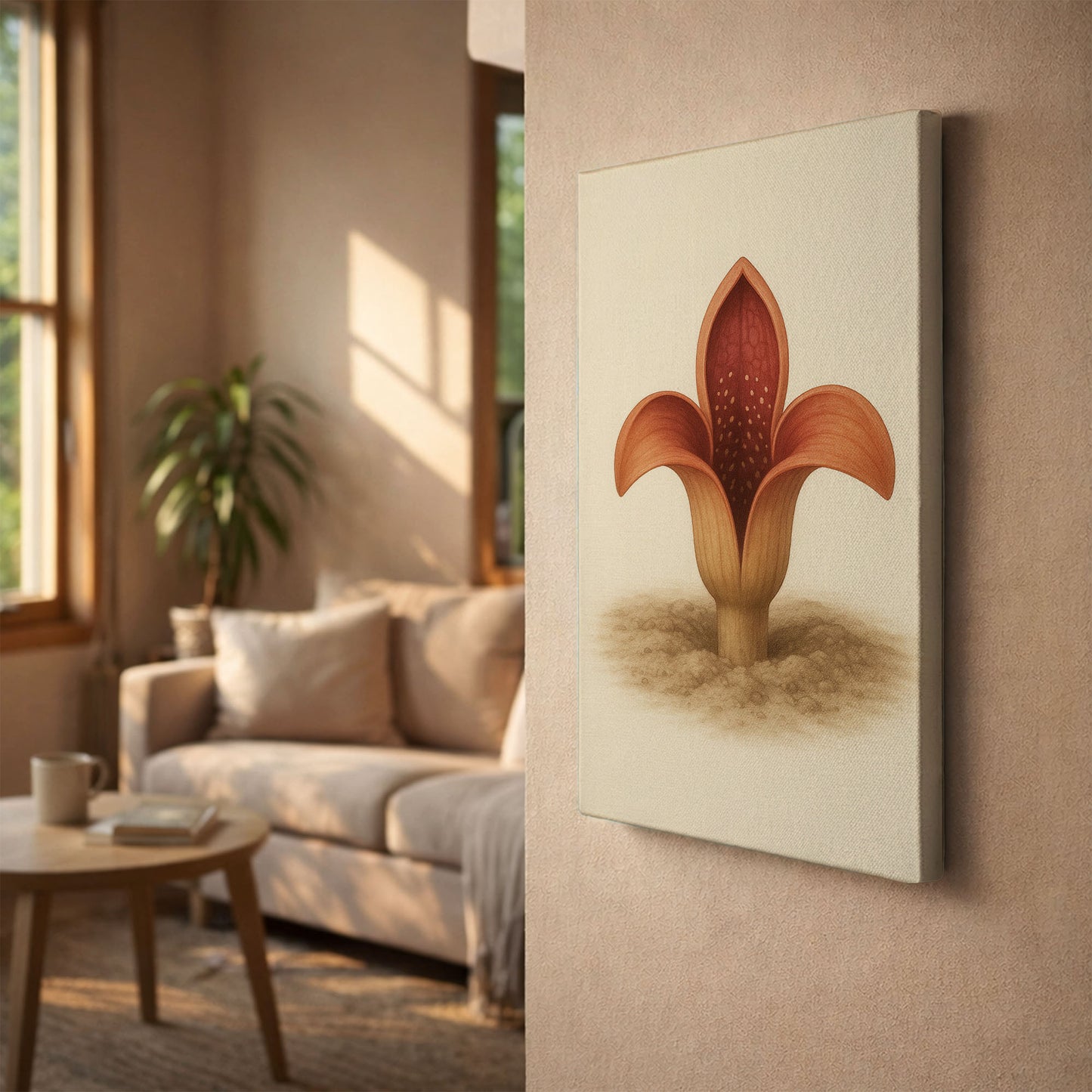 Emerging Pod Bloom - Rare Plant Botanical Canvas Wall Art