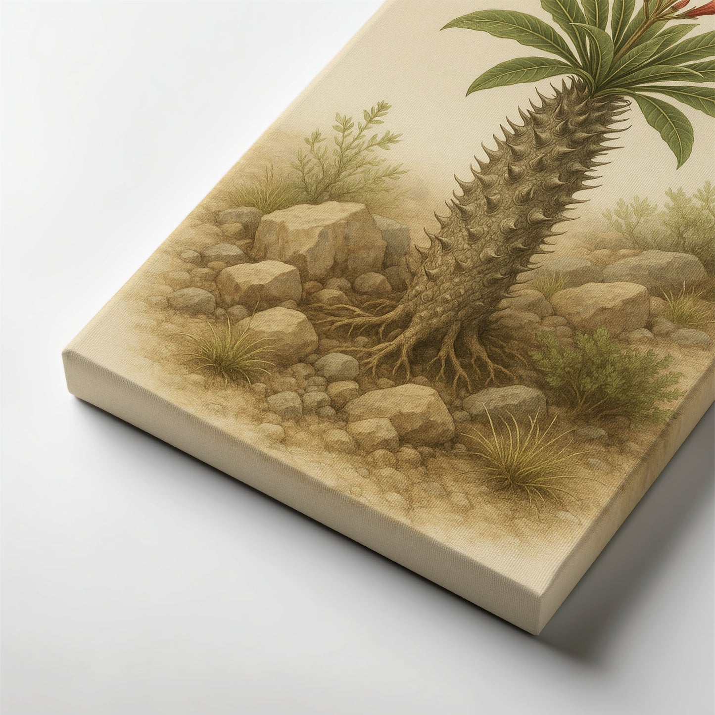 Pachypodium namaquanum – Desert Botanical Canvas Wall Art