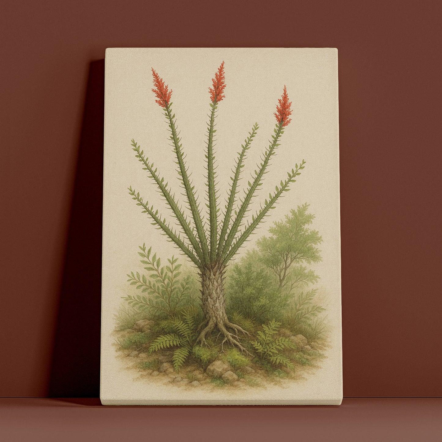 Fouquieria splendens – Desert Botanical Canvas Wall Art
