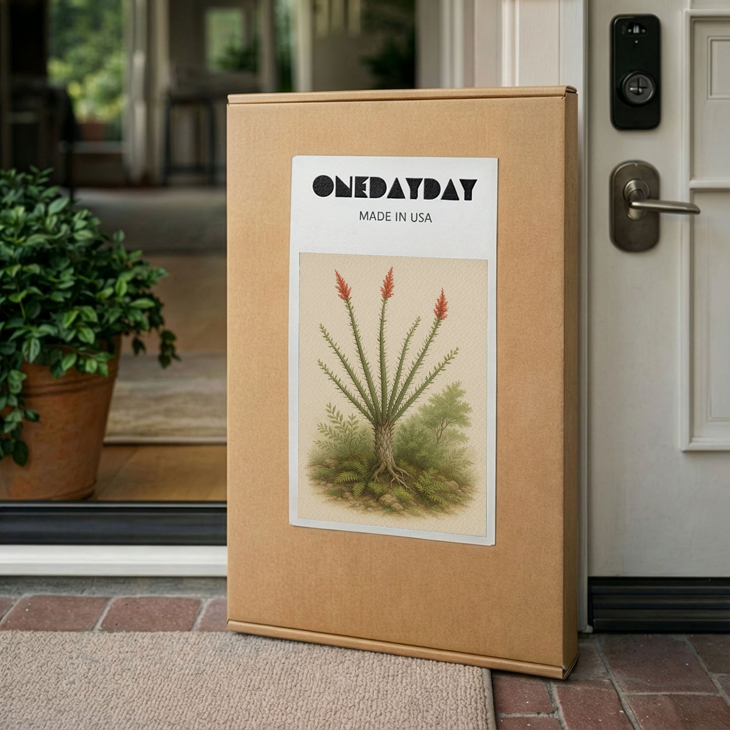 Fouquieria splendens – Desert Botanical Canvas Wall Art