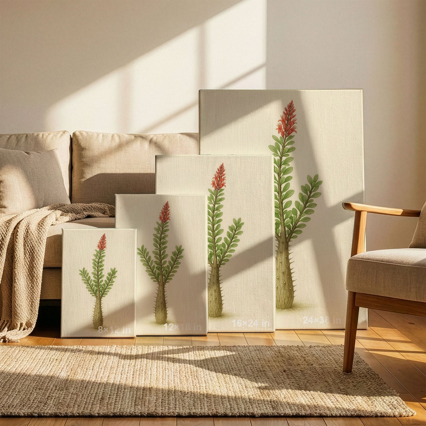 Fouquieria splendens – Botanical Canvas Wall Art