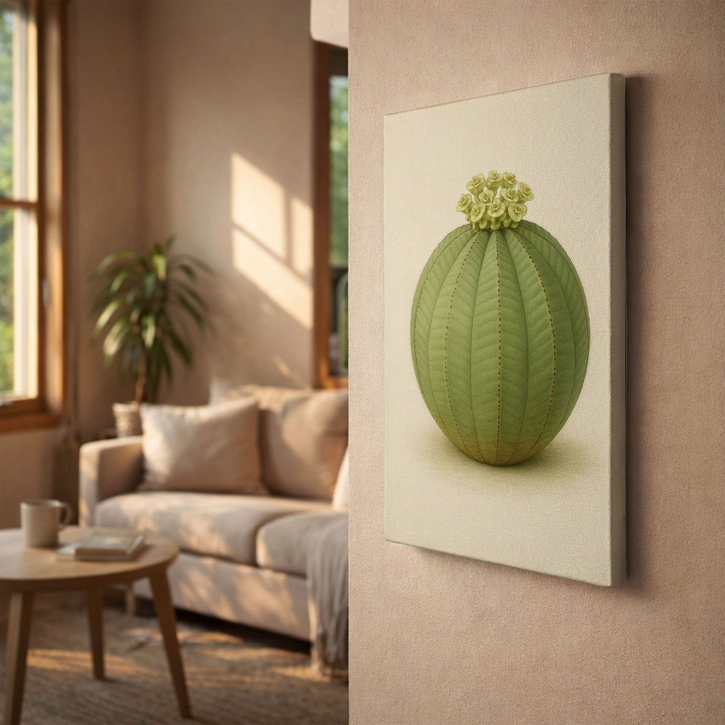 Euphorbia obesa – Botanical Canvas Wall Art