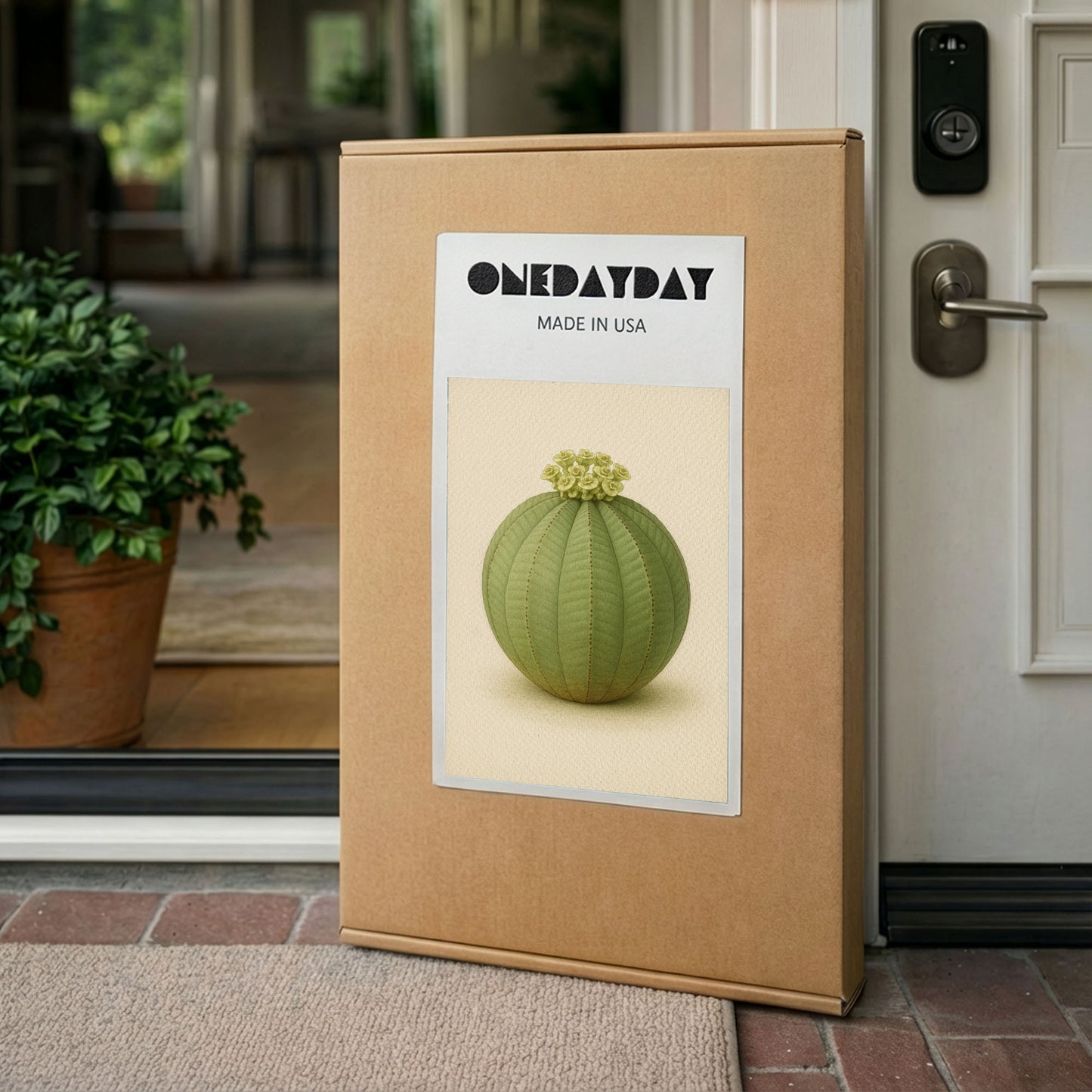 Euphorbia obesa – Botanical Canvas Wall Art