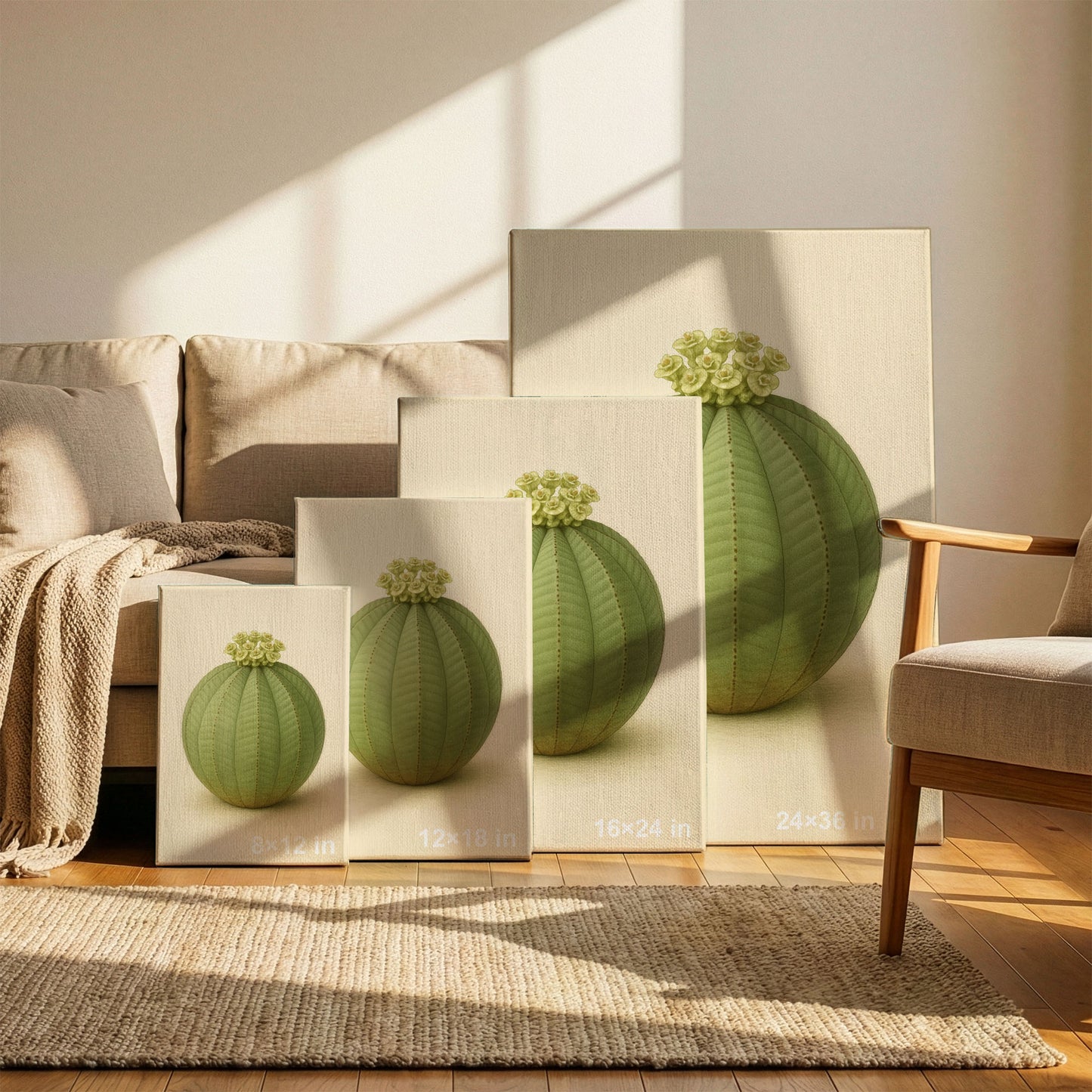 Euphorbia obesa – Botanical Canvas Wall Art