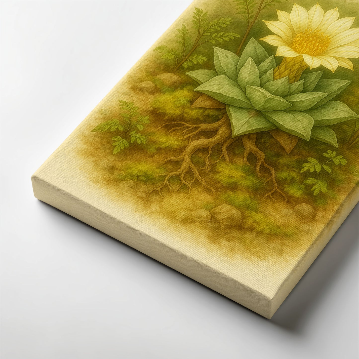 Ariocarpus retusus – Desert Botanical Canvas Wall Art