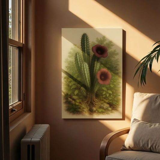 Hoodia gordonii – Desert Botanical Canvas Wall Art
