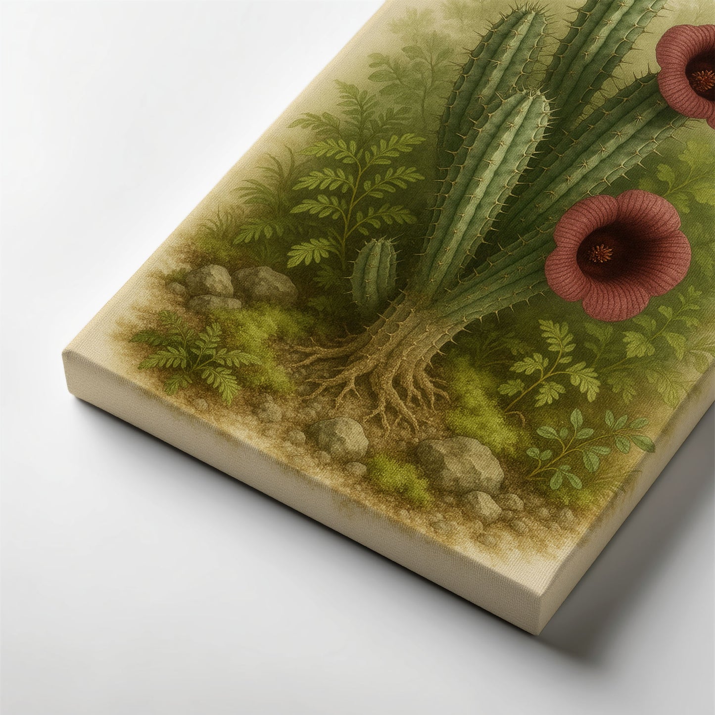 Hoodia gordonii – Desert Botanical Canvas Wall Art