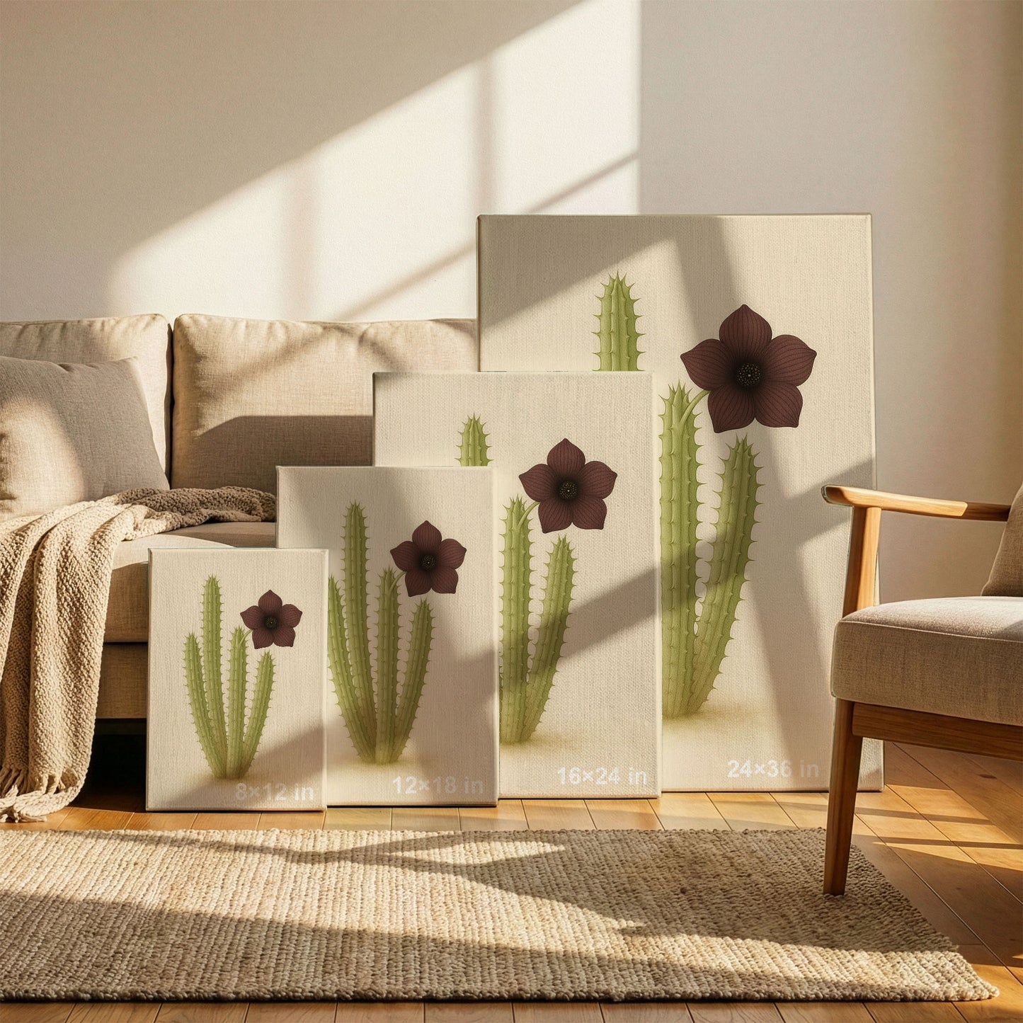Hoodia gordonii – Botanical Canvas Wall Art
