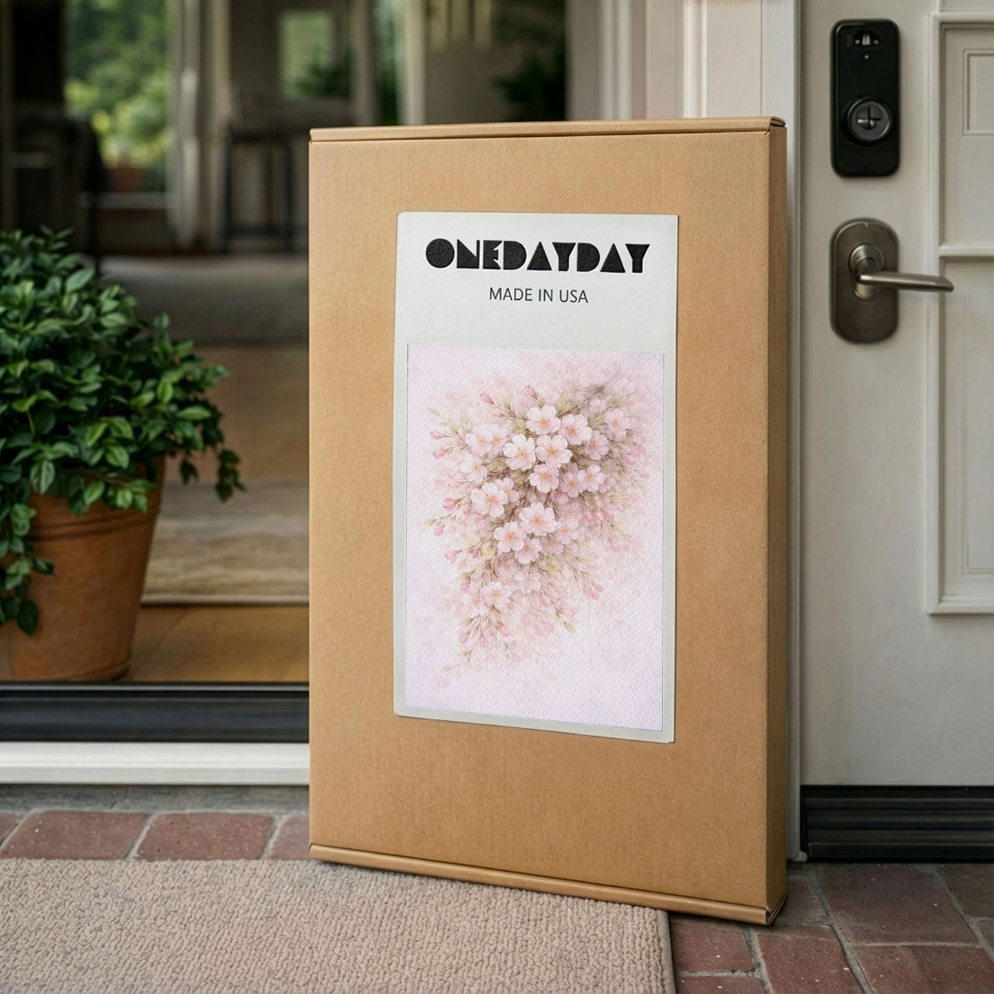 Cherry Blossom Branch Canvas Wall Art - Delicate Pink Floral Decor