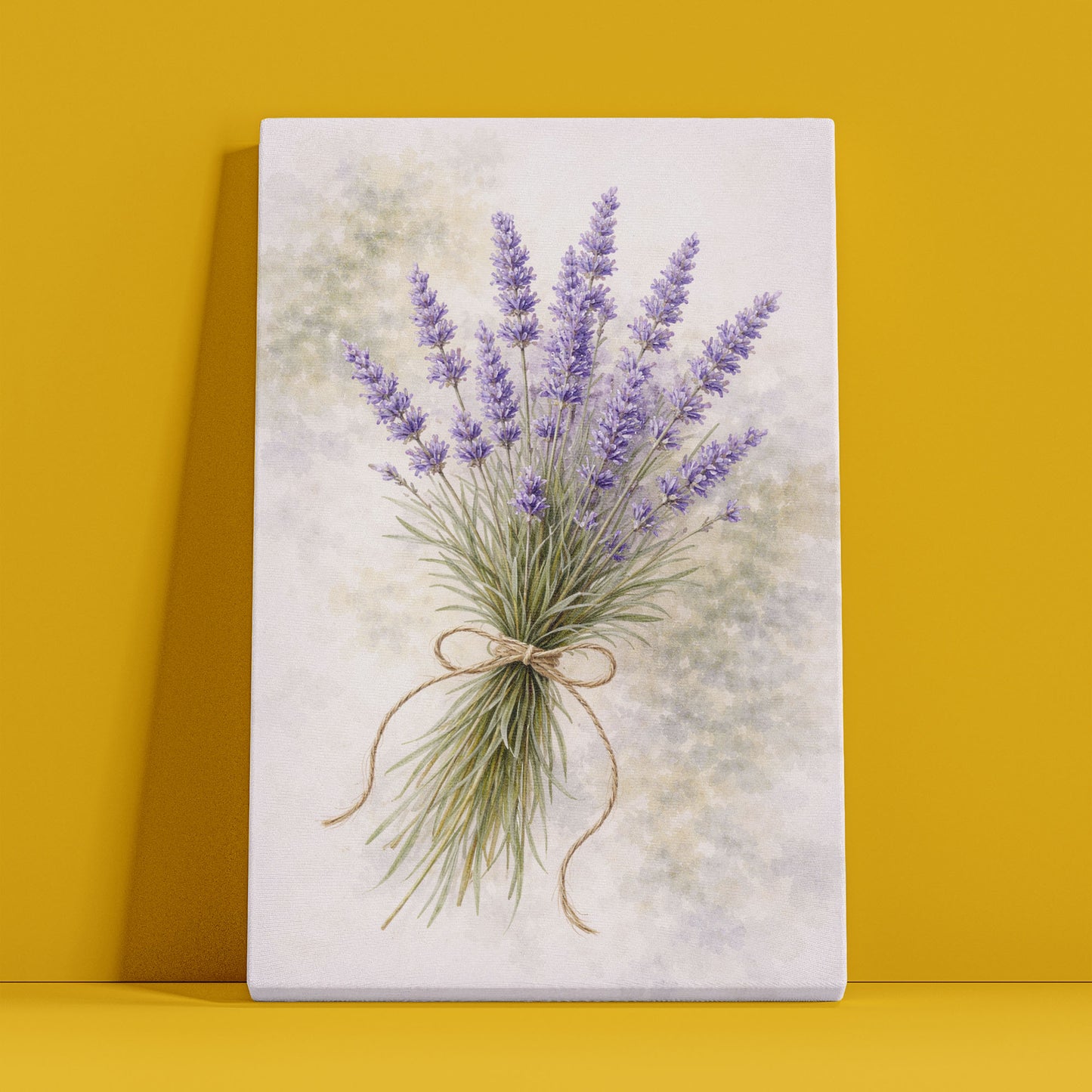 Lavender Bouquet Illustration – Soft Purple Floral Wall Art