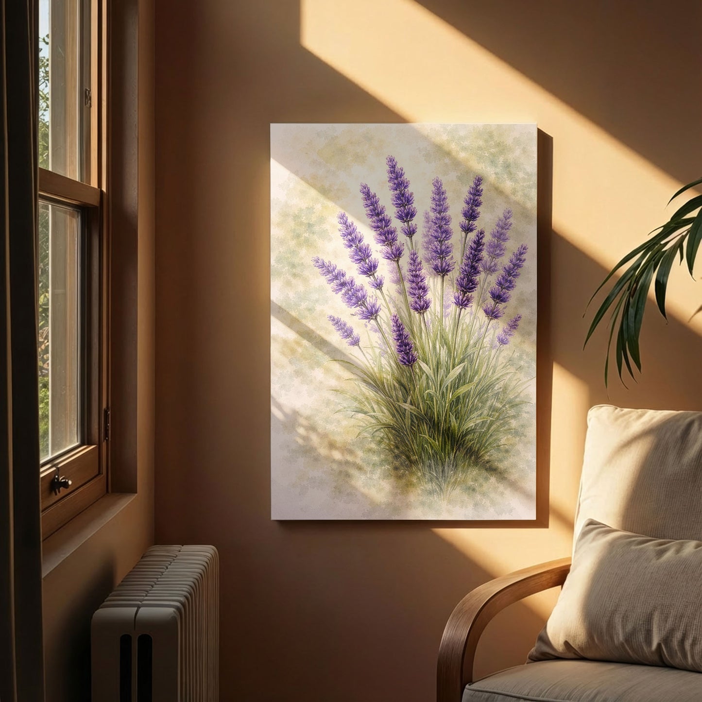 Lavender Botanical Illustration – Provence-Inspired Floral Wall Art