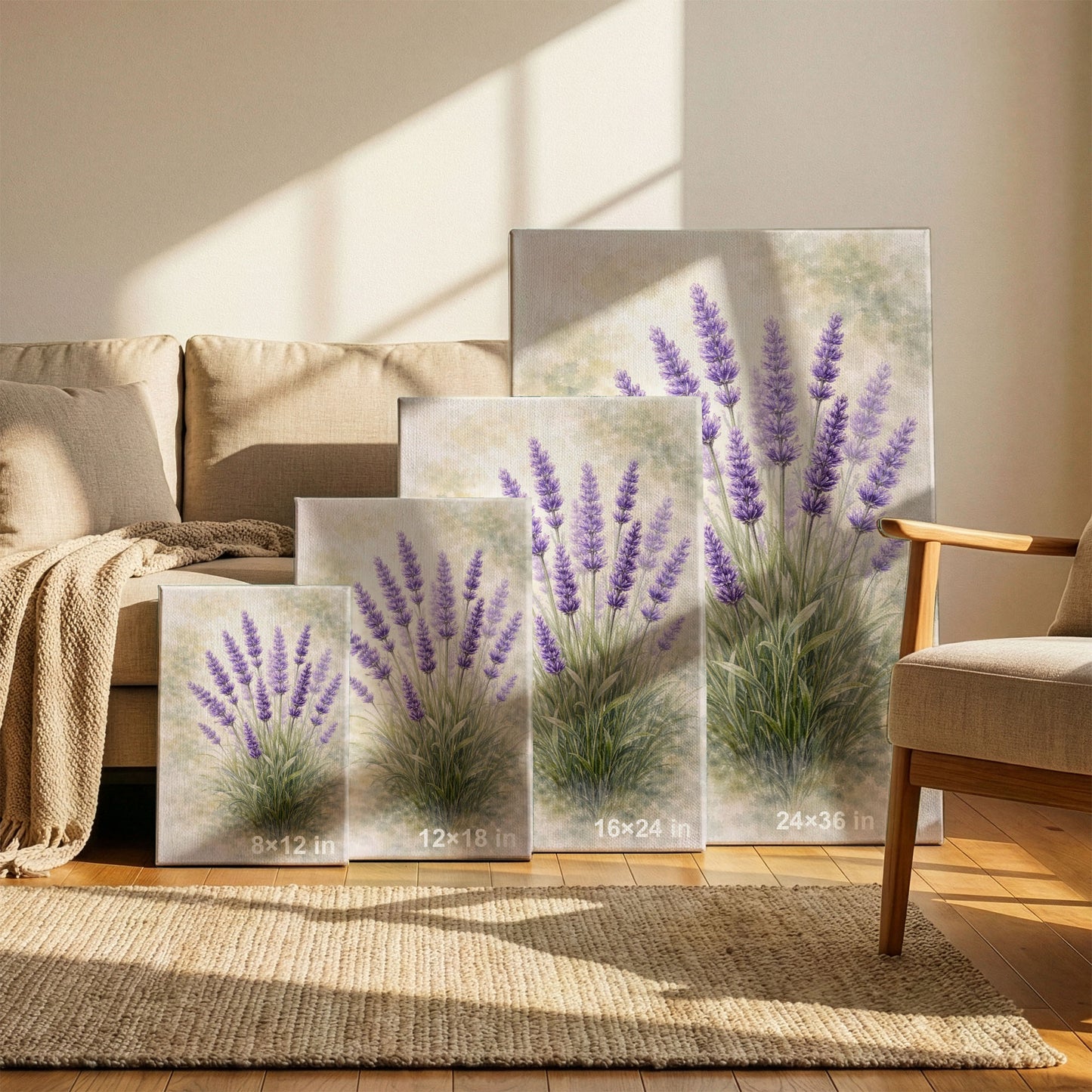 Lavender Botanical Illustration – Provence-Inspired Floral Wall Art